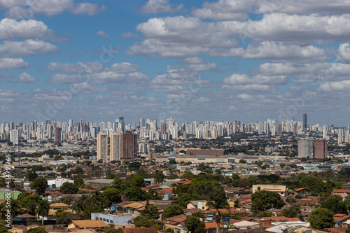Blue sky with white clouds in Goiania Brazil © Andre Miranda Fotos