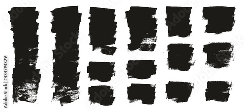 Flat Calligraphy Paint Brush Regular Short Background High Detail Abstract Vector Background Extra Set 