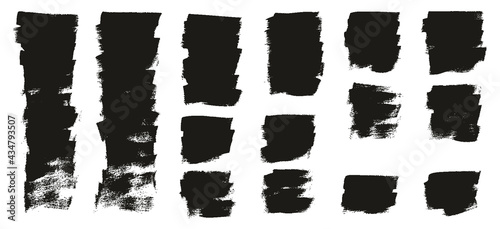 Flat Calligraphy Paint Brush Regular Short Background High Detail Abstract Vector Background Extra Set 