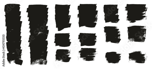 Flat Calligraphy Paint Brush Regular Short Background High Detail Abstract Vector Background Extra Set 