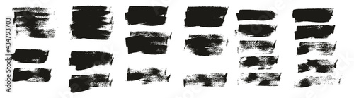 Flat Calligraphy Paint Brush Regular Short Background High Detail Abstract Vector Background Extra Set 