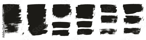 Flat Calligraphy Paint Brush Regular Short Background High Detail Abstract Vector Background Extra Set 