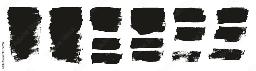 Flat Calligraphy Paint Brush Regular Short Background High Detail Abstract Vector Background Extra Set 