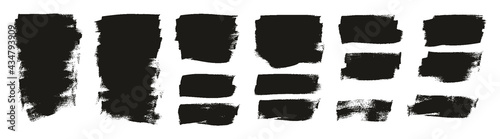 Flat Calligraphy Paint Brush Regular Short Background High Detail Abstract Vector Background Extra Set 