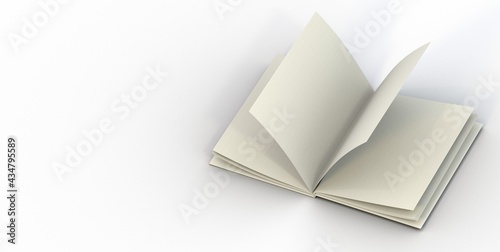 Mock up of a floating book ...