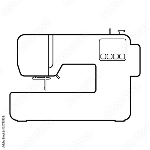 Sewing machine vector logo