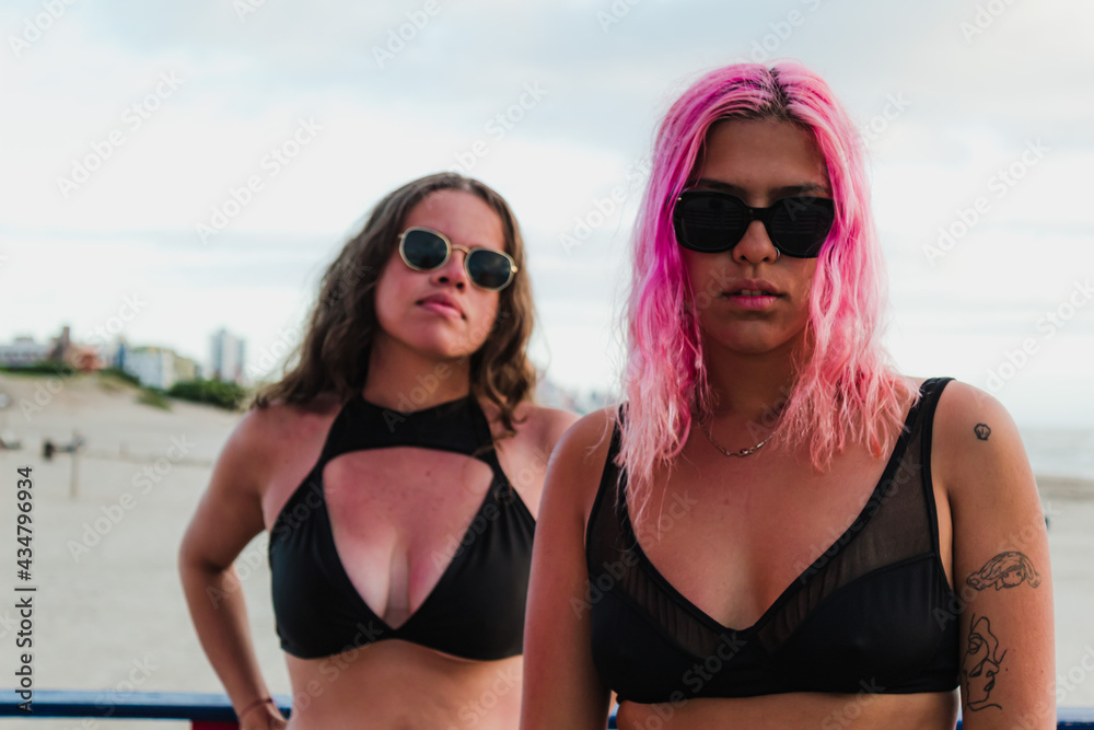 Girls at the beach Girls at the beach