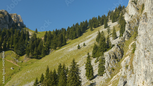 Obraz na plátne A steep ridge under Buila Mountains crest