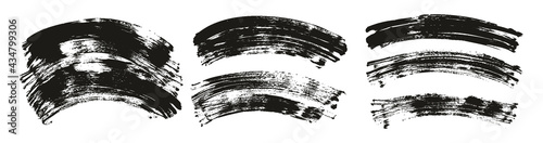 Flat Fan Brush Regular Curved Background High Detail Abstract Vector Background Extra Set 