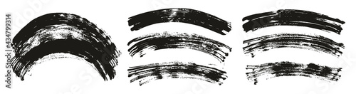 Flat Fan Brush Regular Curved Background High Detail Abstract Vector Background Extra Set 