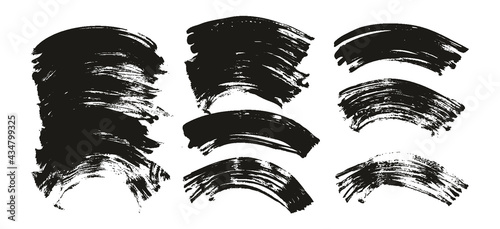 Flat Fan Brush Regular Curved Background High Detail Abstract Vector Background Extra Set 