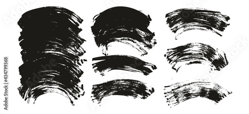 Flat Fan Brush Regular Curved Background High Detail Abstract Vector Background Extra Set 