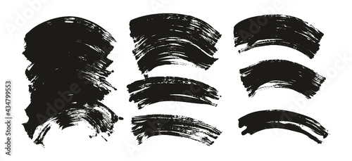 Flat Fan Brush Regular Curved Background High Detail Abstract Vector Background Extra Set 