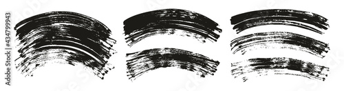 Flat Fan Brush Regular Curved Background High Detail Abstract Vector Background Extra Set 