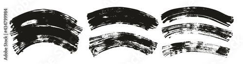 Flat Fan Brush Regular Curved Background High Detail Abstract Vector Background Extra Set 