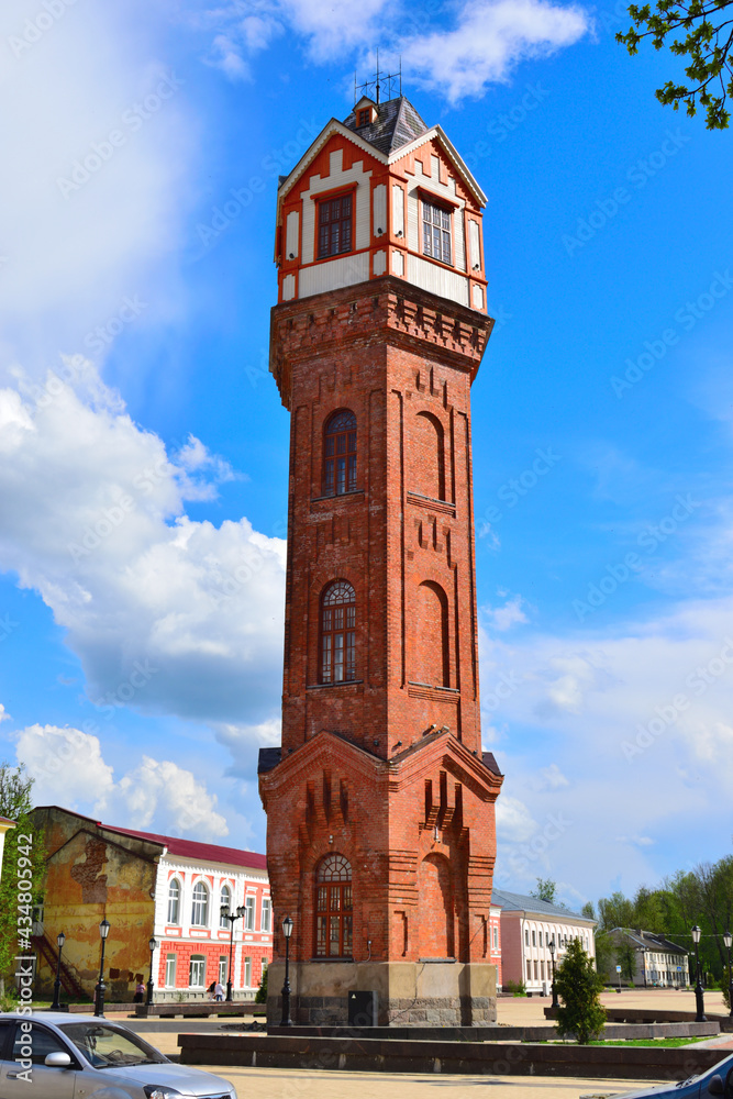 Old water tower in Staraya Russa