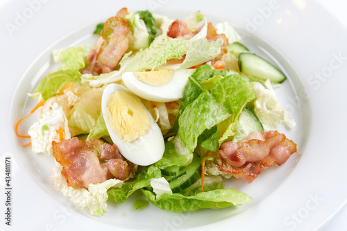salad with cucumber and egg