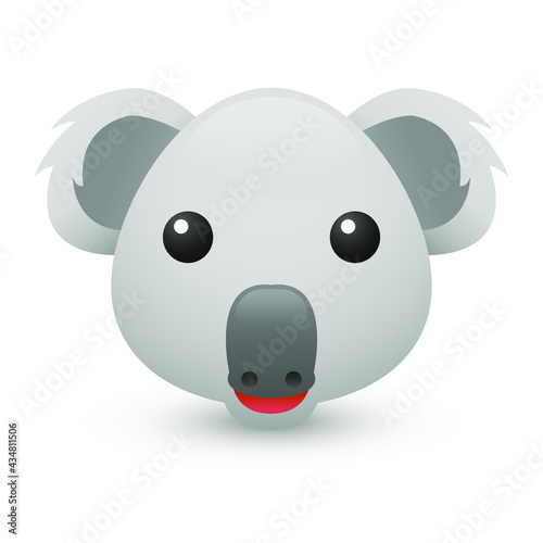 Photography Koala Animal Australia Emoji Illustration Face Vector Design Art Cute Happy Pet