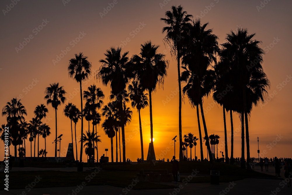 Obraz premium Sunset over Venice Beach