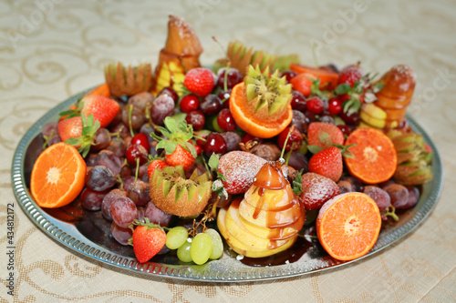 beautifully varied assortment of fresh fruits and berries 
