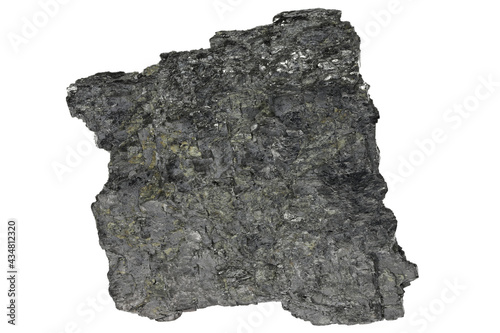 graphite from Sunk, Austria isolated on white background