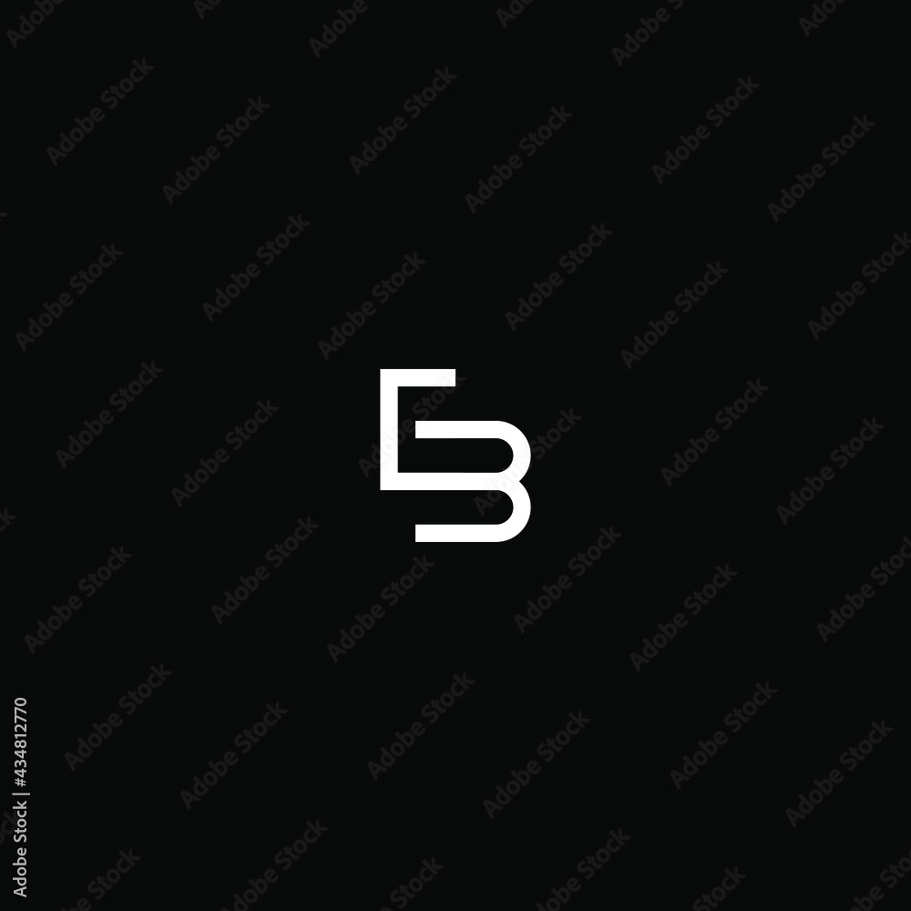 EB letter initial logo vector icon illustration EB letter initial logo vector icon illustration