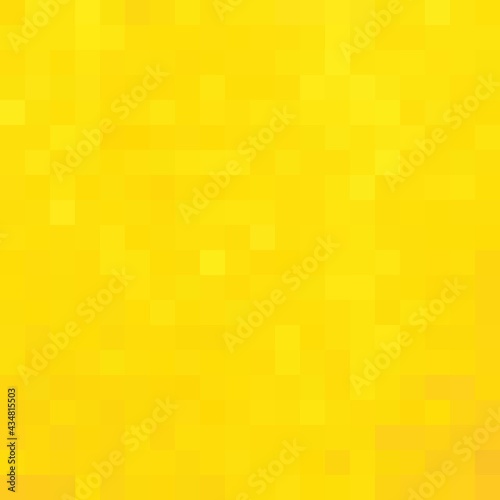 Abstract Yellow mosaic background. Vector background. Gold mosaic. Pixel art background.