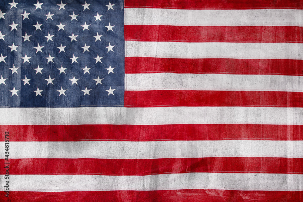 Fototapeta premium Grunge American flag