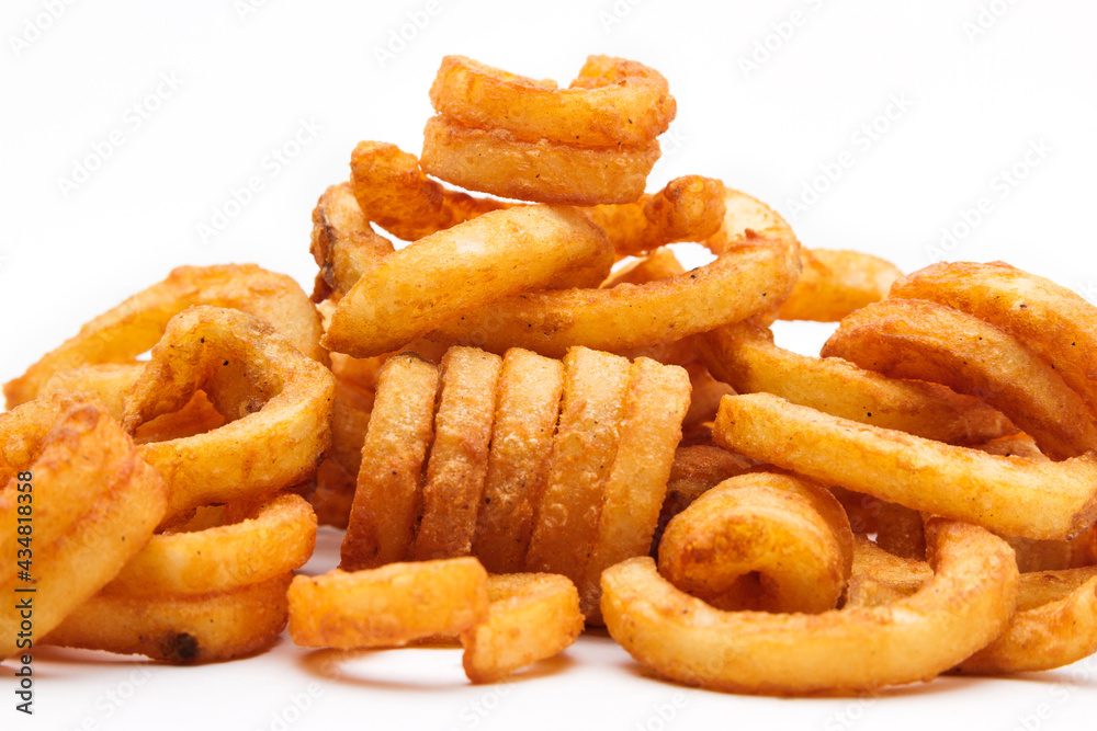 Crispy fried onion rings.