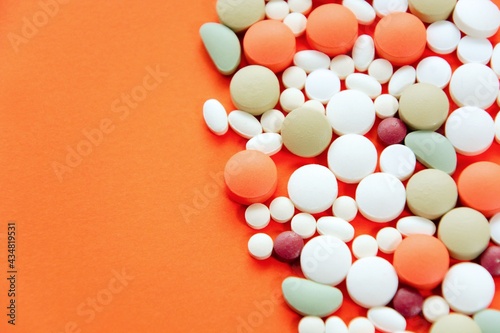 Druds on and orange background