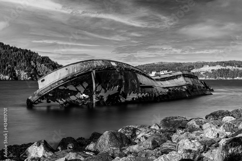 old ship run aground