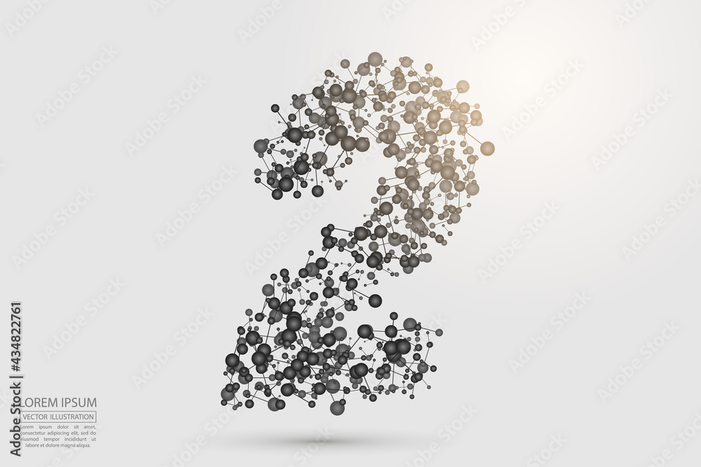Abstract number two, figure 2, consisting of triangles, circles, spots of decay, stars. Vector eps 10. Abstract number two, figure 2, consisting of triangles, circles, spots of decay, stars. Vector eps 10.