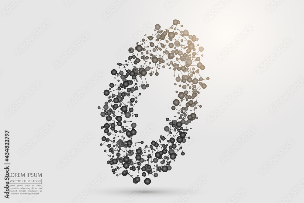 Abstract number zero, figure 0, consisting of triangles, circles, spots of decay, stars. Vector eps 10. Abstract number zero, figure 0, consisting of triangles, circles, spots of decay, stars. Vector eps 10.