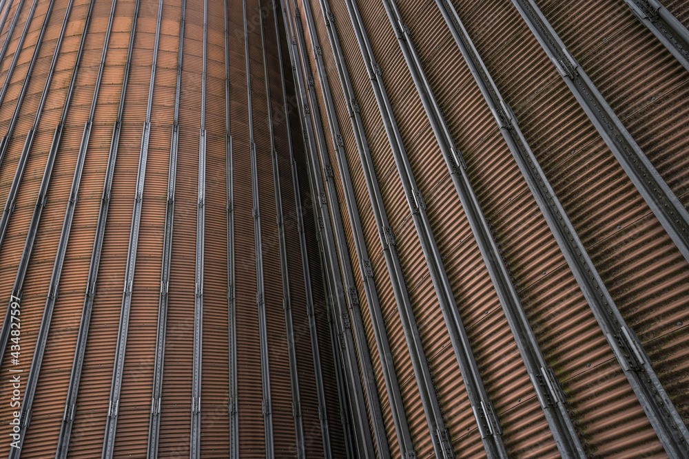 facade structure of grain storage silo towers facade structure of grain storage silo towers