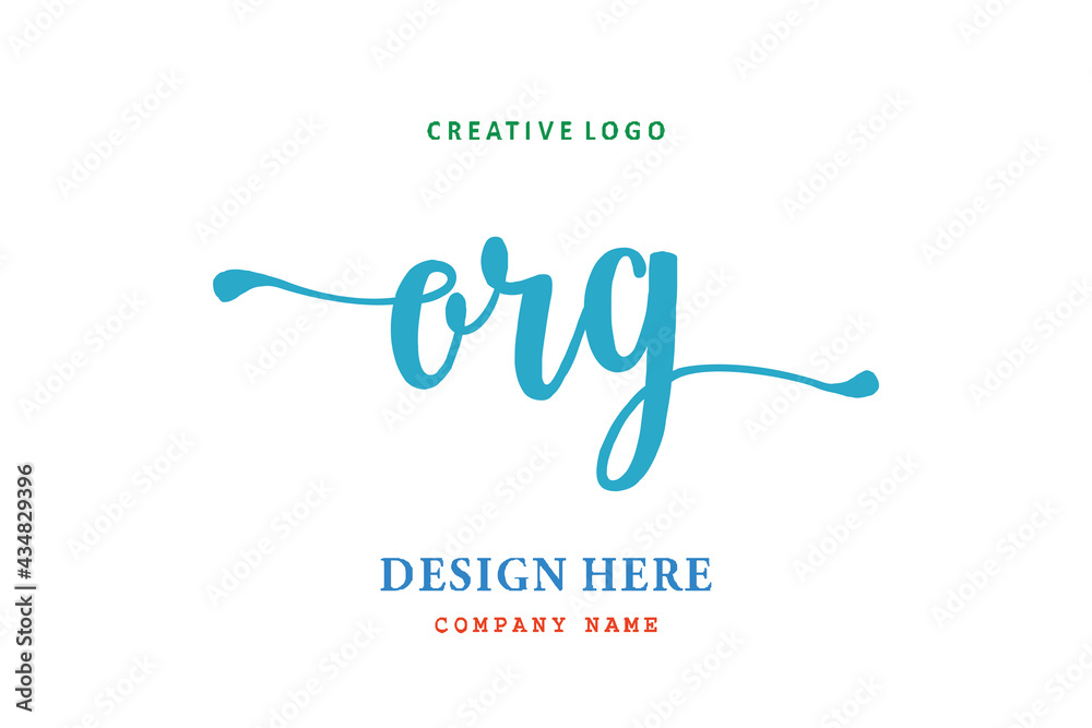 ORG lettering logo is simple, easy to understand and authoritative ORG lettering logo is simple, easy to understand and authoritative