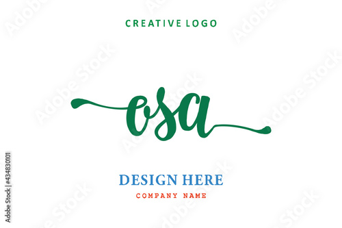 OSA lettering logo is simple, easy to understand and authoritative