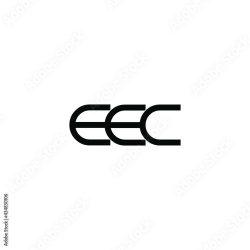 eec letter original monogram logo design