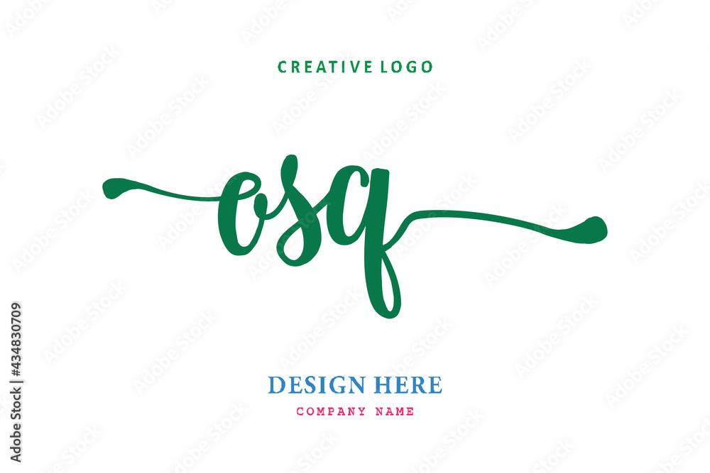 OSQ lettering logo is simple, easy to understand and authoritative OSQ lettering logo is simple, easy to understand and authoritative