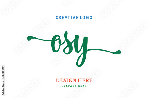OSY lettering logo is simple, easy to understand and authoritative