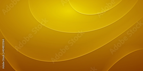 Abstract background with wavy folds in yellow colors