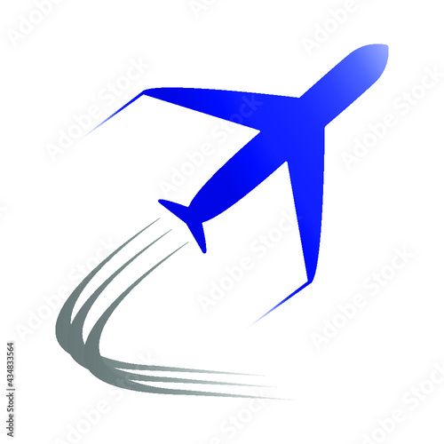 Airplane Icon Vector Transportation Logo Template