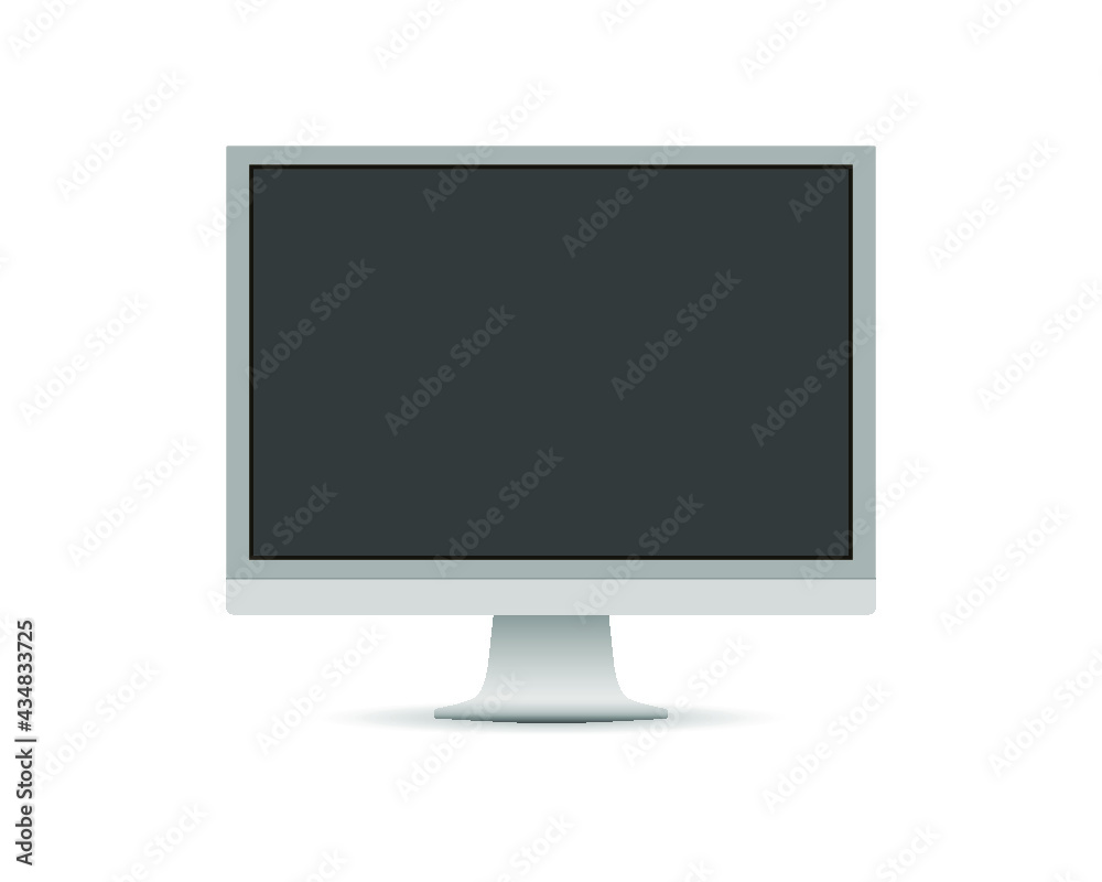 Vector illustration of a computer monitor. Vector illustration of a computer monitor.