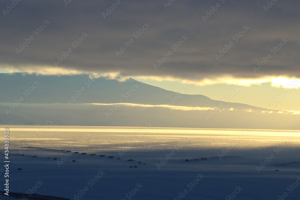 Ross ice shelf sunrise