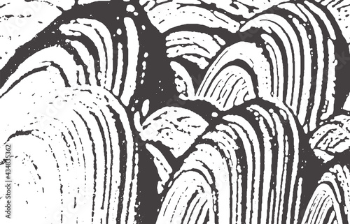 Grunge texture. Distress black grey rough trace. A