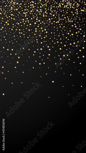 Festive lovely confetti. Celebration stars. Gold c