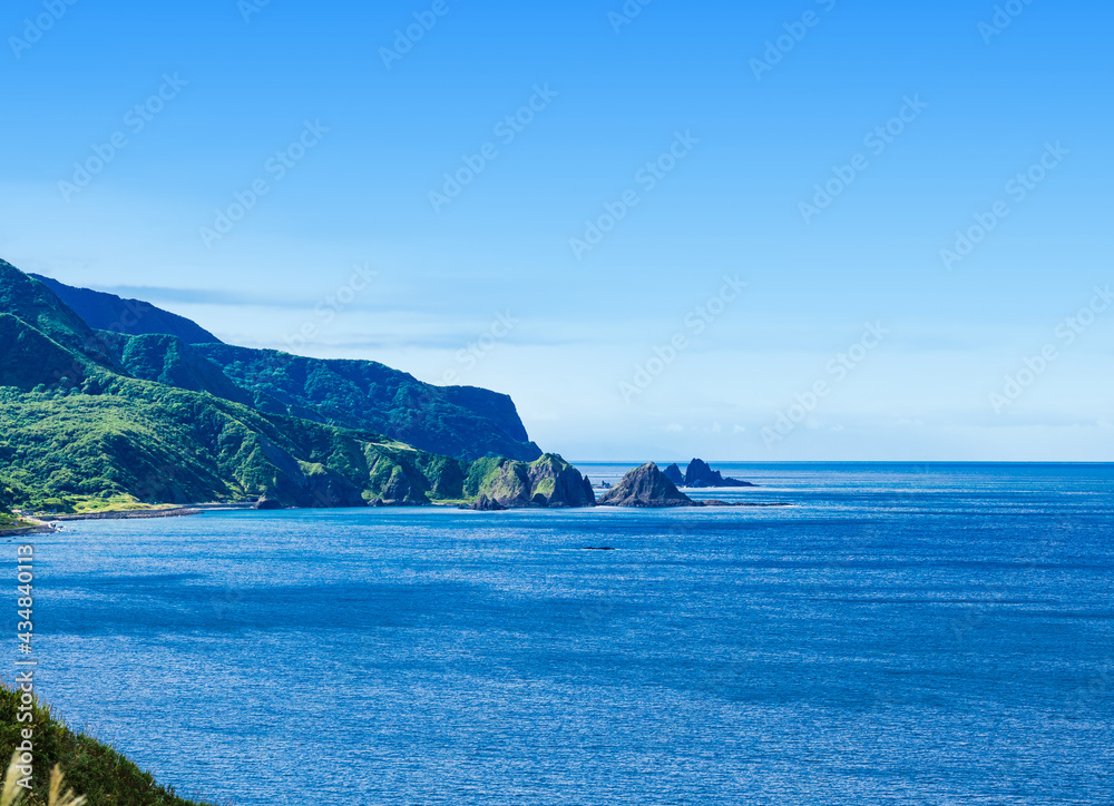 北海道　積丹半島　神威岬からの眺め