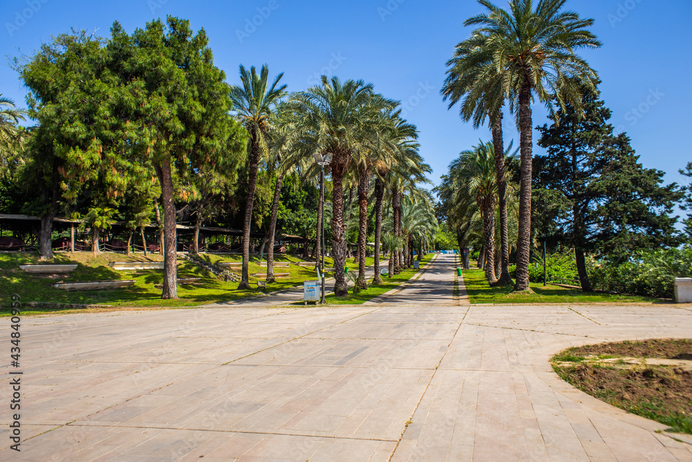 Fototapeta premium Observation deck at karaalioglu park in Antalya
