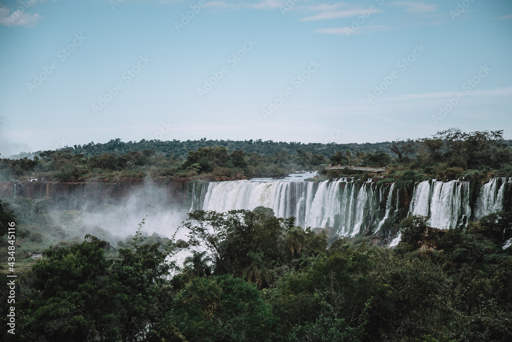 Iguazu waterfalls in Argentina, view from the argetinian side