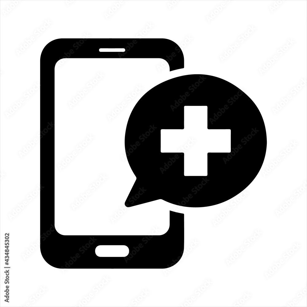 online medical services icon, vector and glyph online medical services icon, vector and glyph
