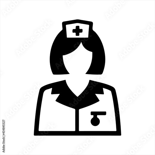 Nurse icon, vector and glyph